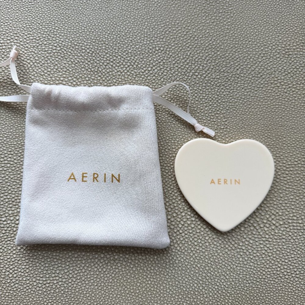 New Aerin Heart Shaped Mirror with Case